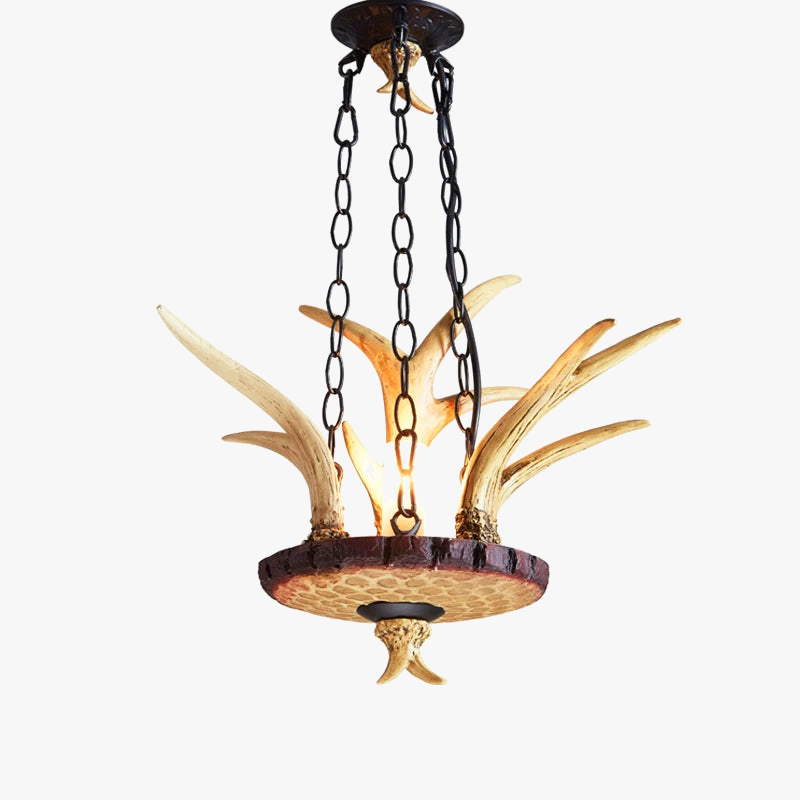 lustre en bois créatif pour restaurant hôtel bar café