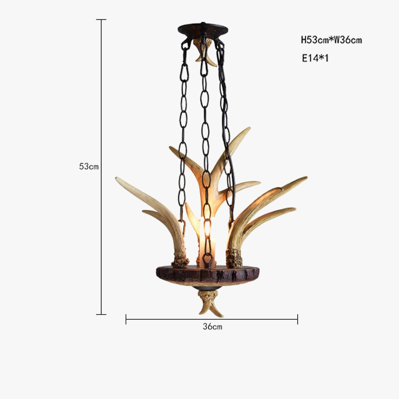 lustre en bois créatif pour restaurant hôtel bar café