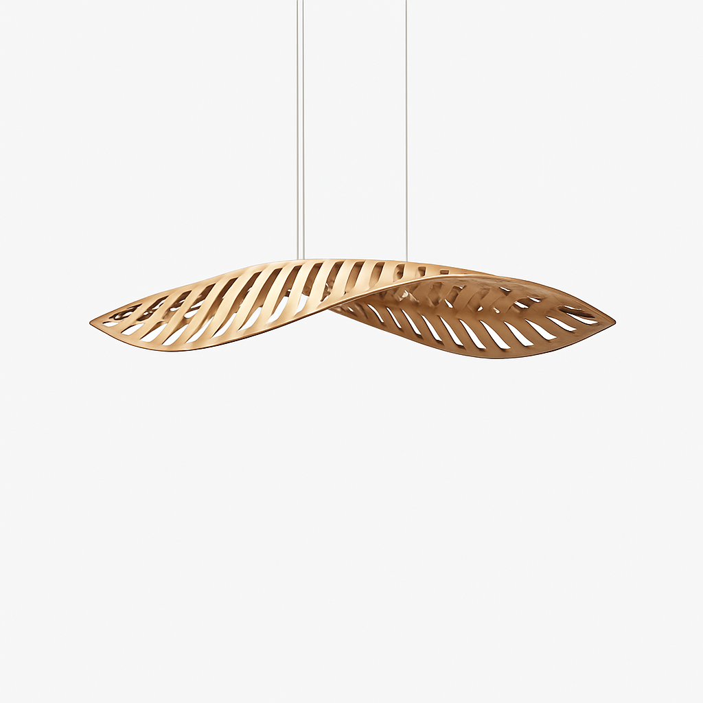 lustre en bois créatif style minimaliste nordique wabi sabi