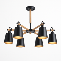 Lustre en bois et métal rustique Personality