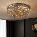 lustre en cristal led de luxe pour décoration intérieure