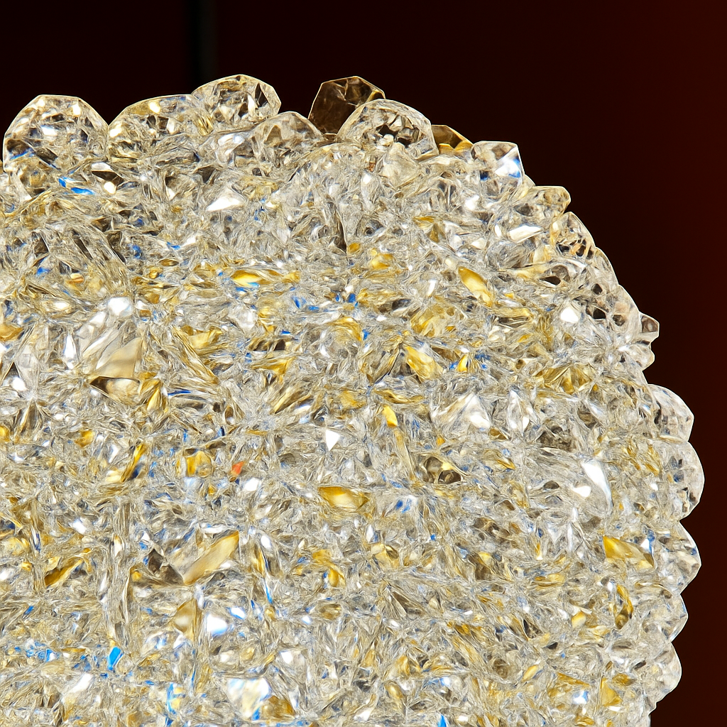lustre en cristal led léger pour une ambiance romantique et élégante - vue 7 sur 10