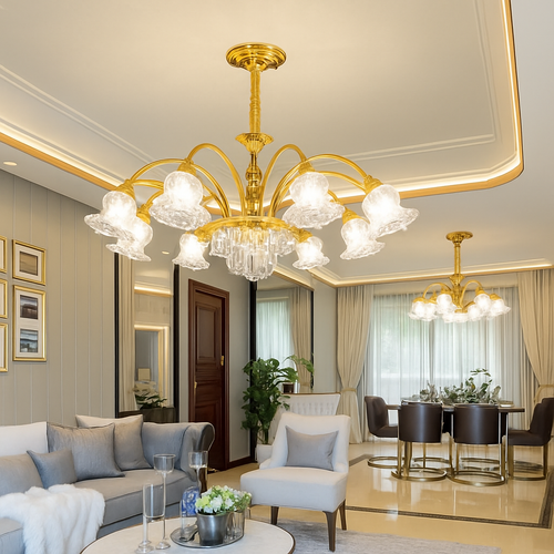 lustre en cristal lumineux pour hôtels et églises - vue 7 sur 16