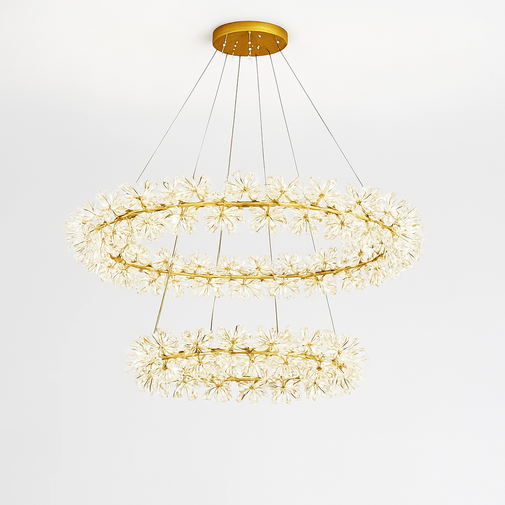 lustre en cristal moderne design créatif lumineux pour intérieur élégant - vue 2 sur 13