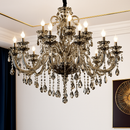 lustre en cristal moderne pour éclairage d'ambiance élégante