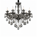 lustre en cristal moderne pour éclairage d'ambiance élégante