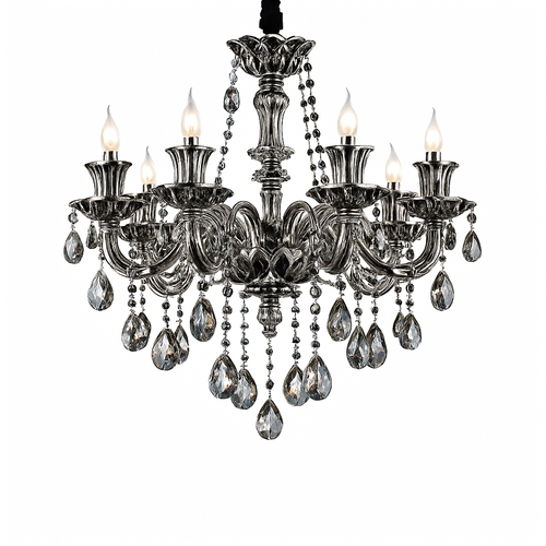 lustre en cristal moderne pour éclairage d'ambiance élégante
