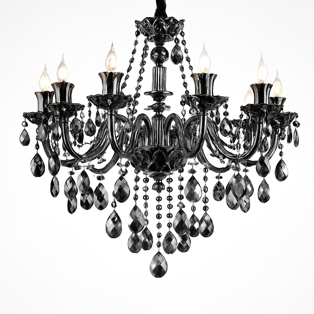 lustre en cristal moderne pour éclairage d'ambiance élégante - vue 6 sur 15