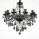 lustre en cristal moderne pour éclairage d'ambiance élégante