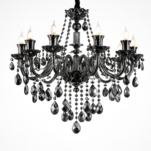lustre en cristal moderne pour éclairage d'ambiance élégante