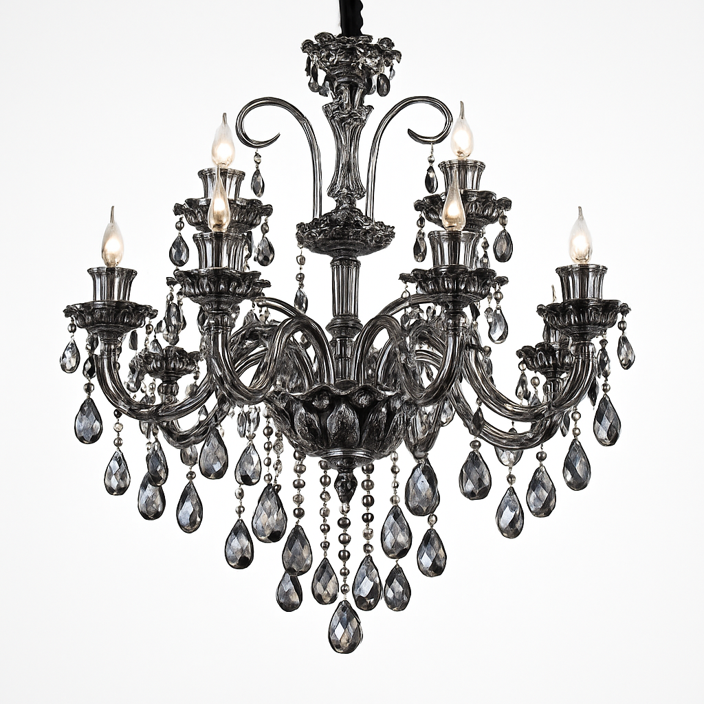 lustre en cristal moderne pour éclairage d'ambiance élégante - vue 7 sur 15