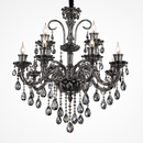 lustre en cristal moderne pour éclairage d'ambiance élégante