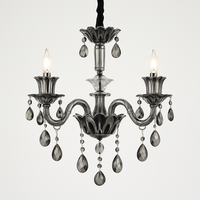 lustre en cristal moderne pour éclairage d'ambiance élégante