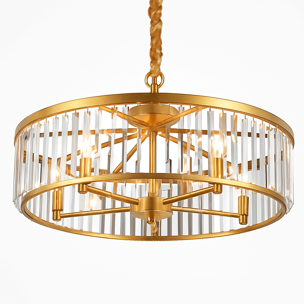 lustre en cristal moderne pour décoration contemporaine de luxe - vue 6 sur 10