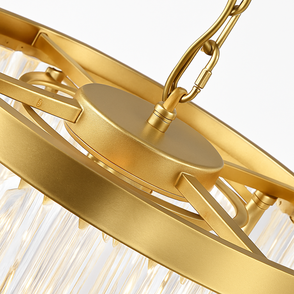 lustre en cristal moderne pour décoration contemporaine de luxe - vue 8 sur 10