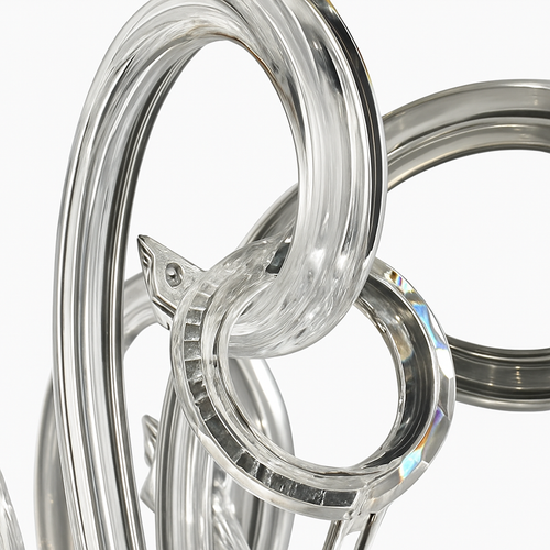 lustre en cristal moderne pour une décoration luxueuse