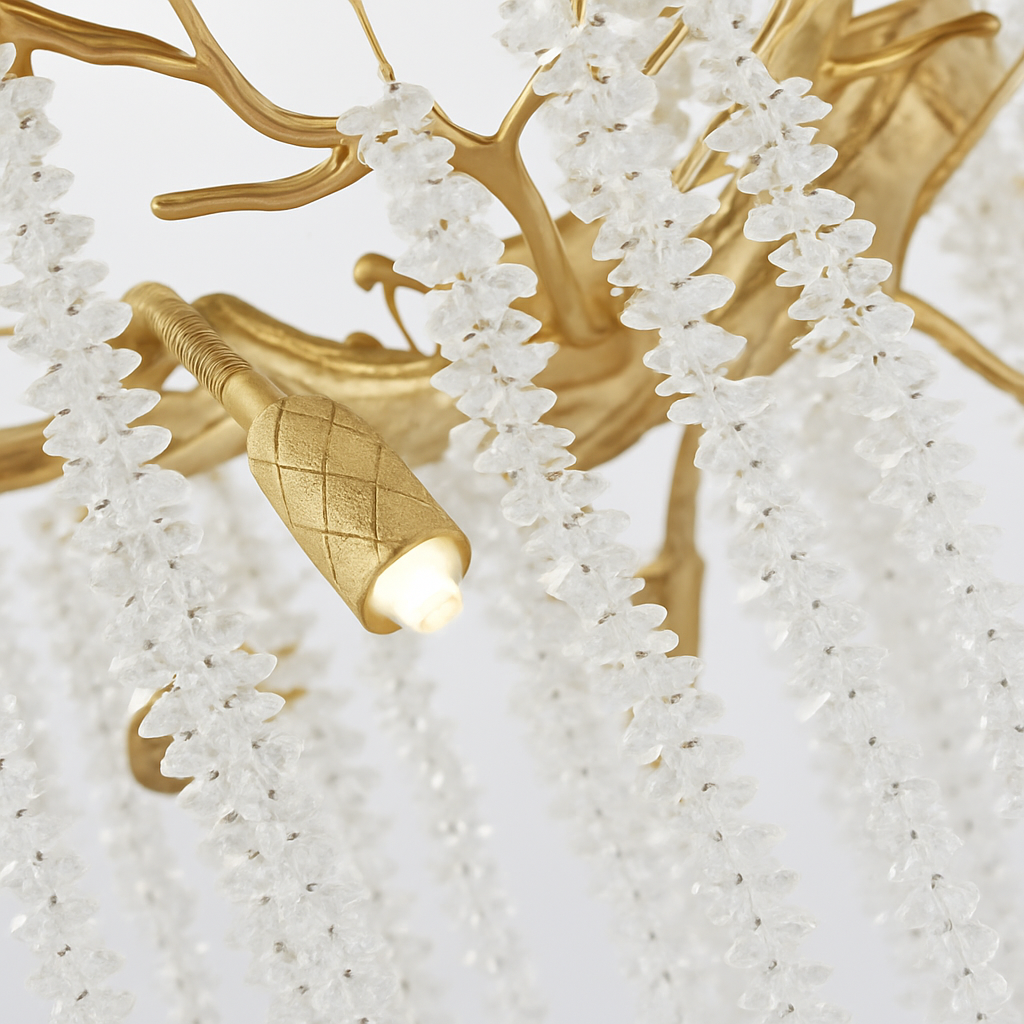 lustre en cristal rond de luxe pour intérieur élégant - vue 6 sur 12
