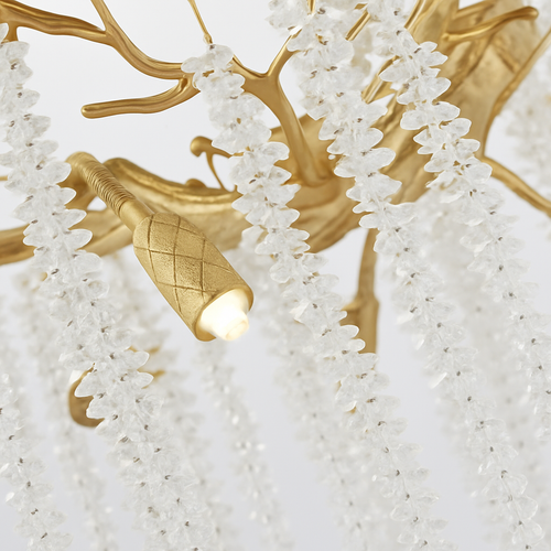 lustre en cristal rond de luxe pour intérieur élégant