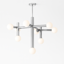 lustre en métal chrome style designer art décor