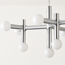 lustre en métal chrome style designer art décor