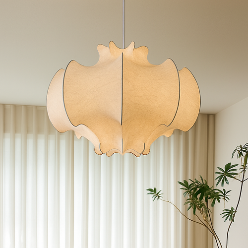 Nordic minimalist silk chandelier for modern décor - vue 3 sur 10