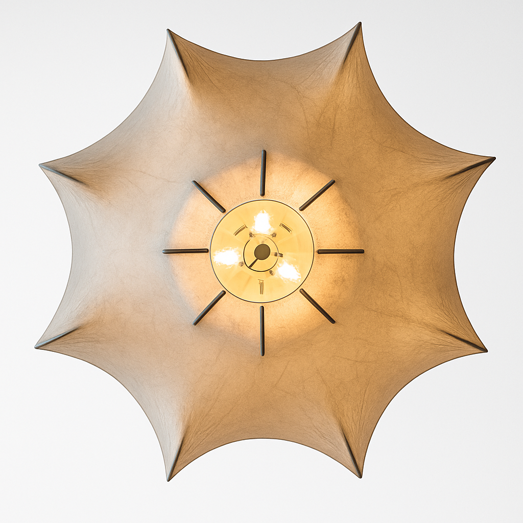 Nordic minimalist silk chandelier for modern décor - vue 3 sur 10
