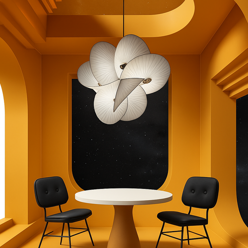 lustre en tissu design pour restaurant bureau et salon