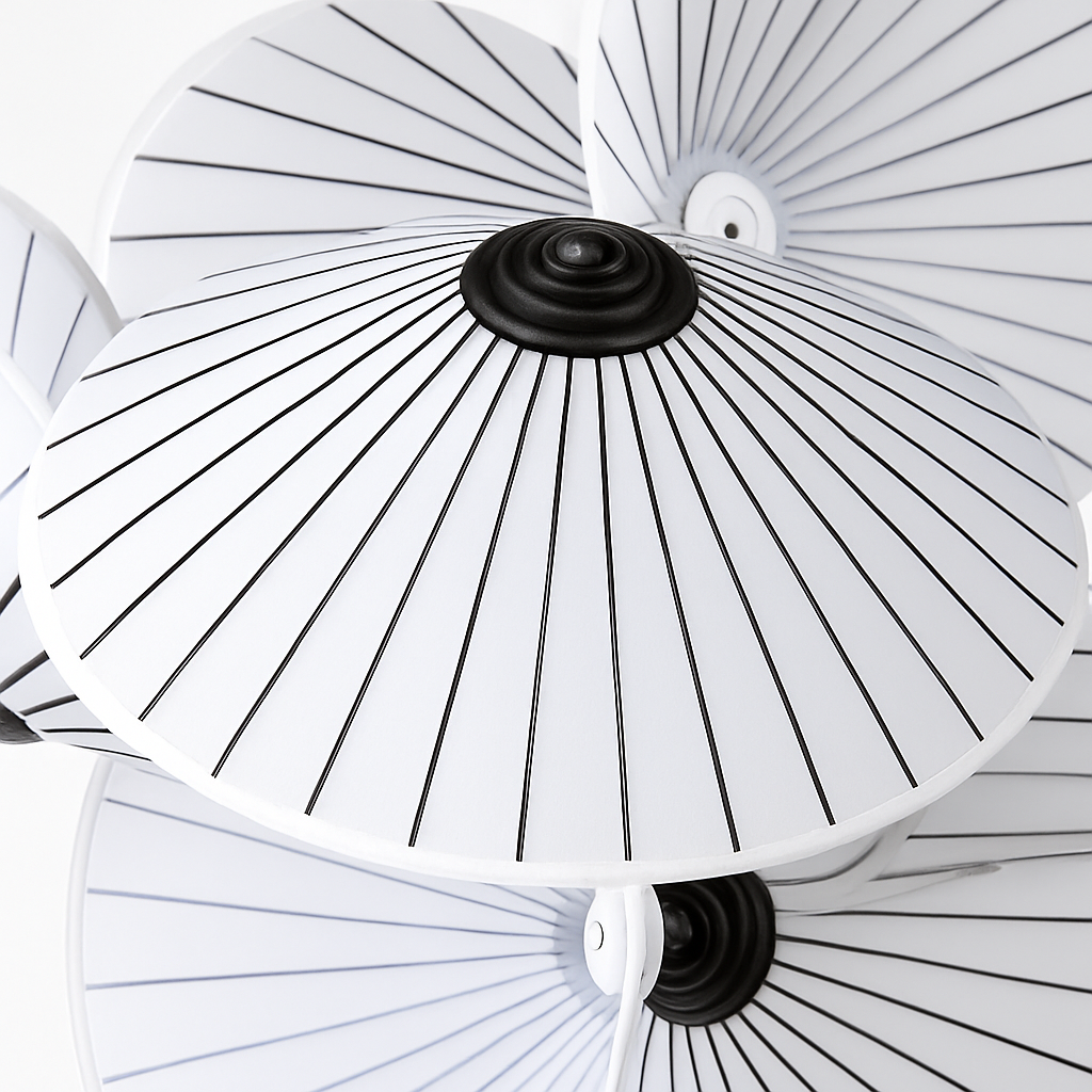 lustre en tissu design pour restaurant bureau et salon - vue 7 sur 7