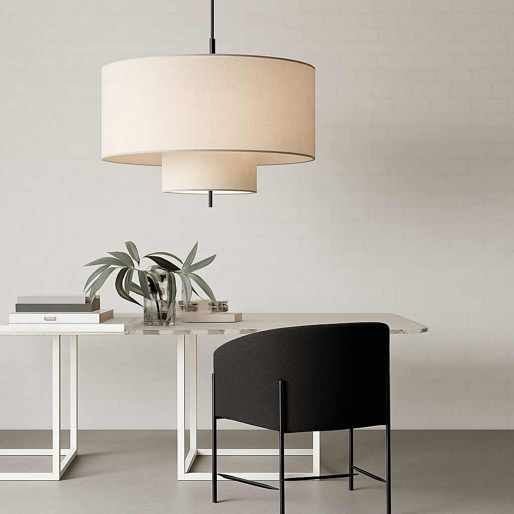 lustre en tissu fait main style rétro pour divers espaces - vue 5 sur 8