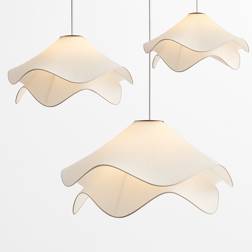 lustre en tissu plissé style nordique simple et confortable