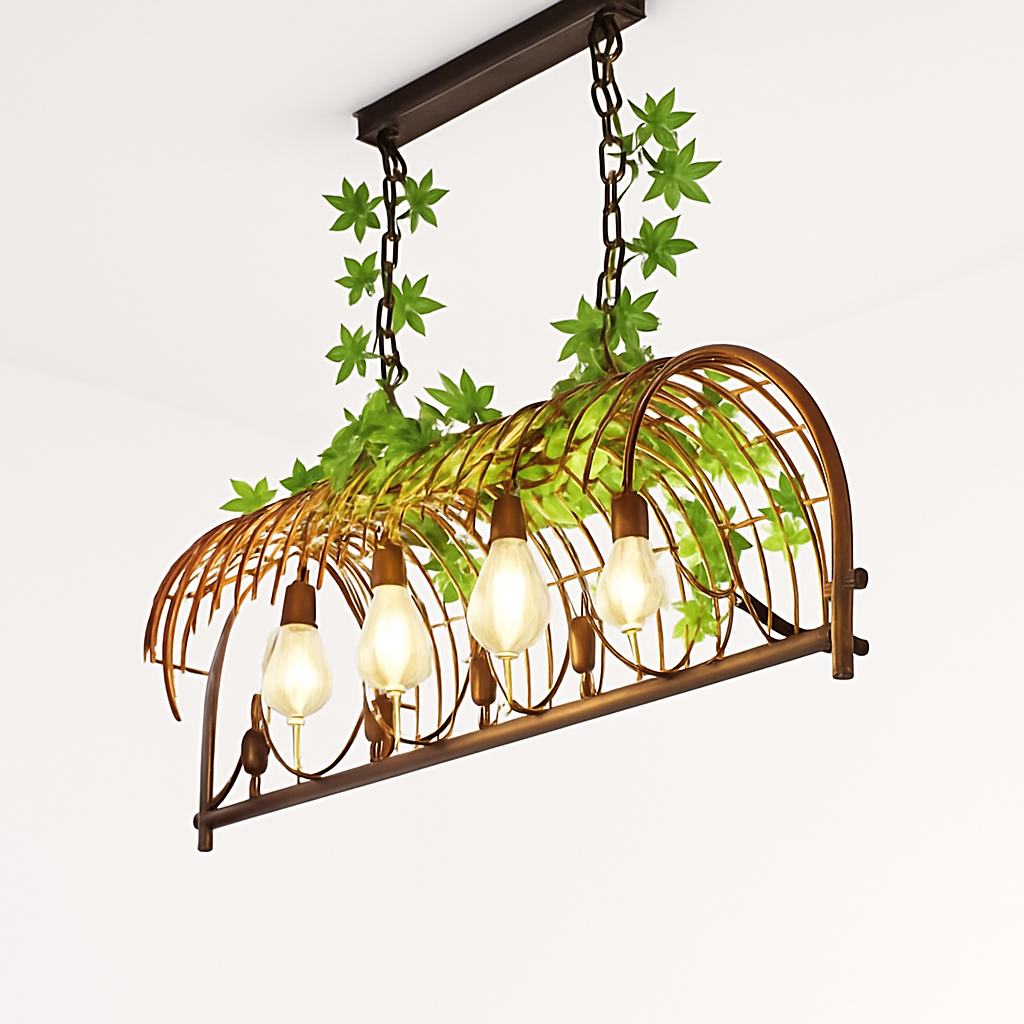 lustre industriel rétro oiseau créatif en fer pour loft restaurant bar - vue 5 sur 9