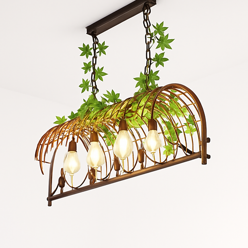 lustre industriel rétro oiseau créatif en fer pour loft restaurant bar - vue 5 sur 9