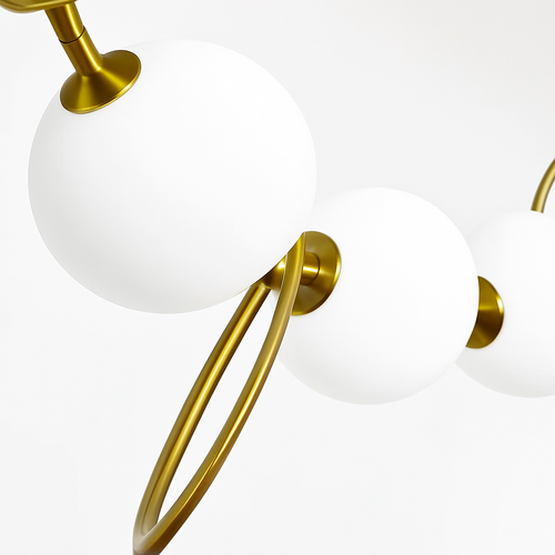 lustre italie designer cc 10 boules de verre led