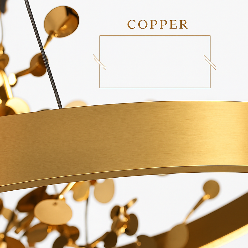 lustre led anneau moderne pour décoration de maison