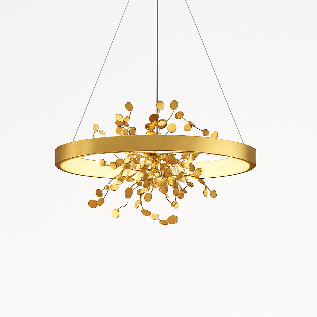 lustre led anneau moderne pour décoration de maison