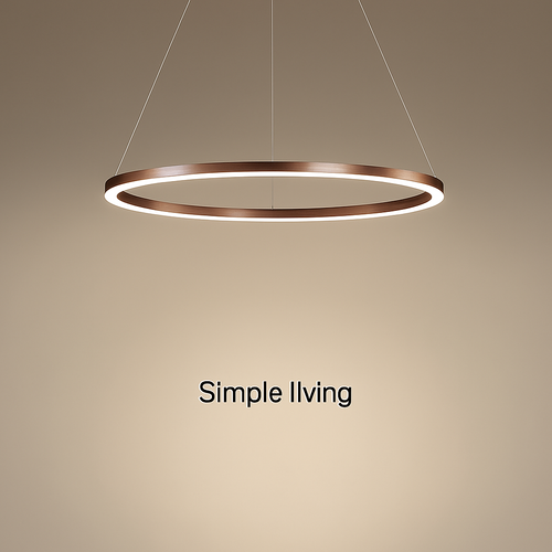 Minimalist nordic single ring LED chandelier