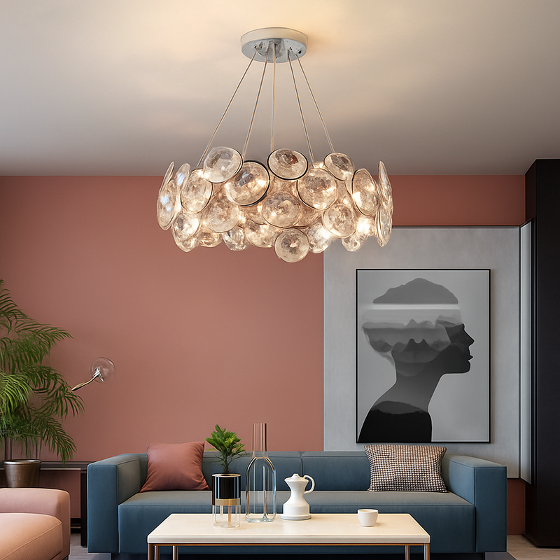 Lustre LED cristal salon moderne chambre romantique salle manger
