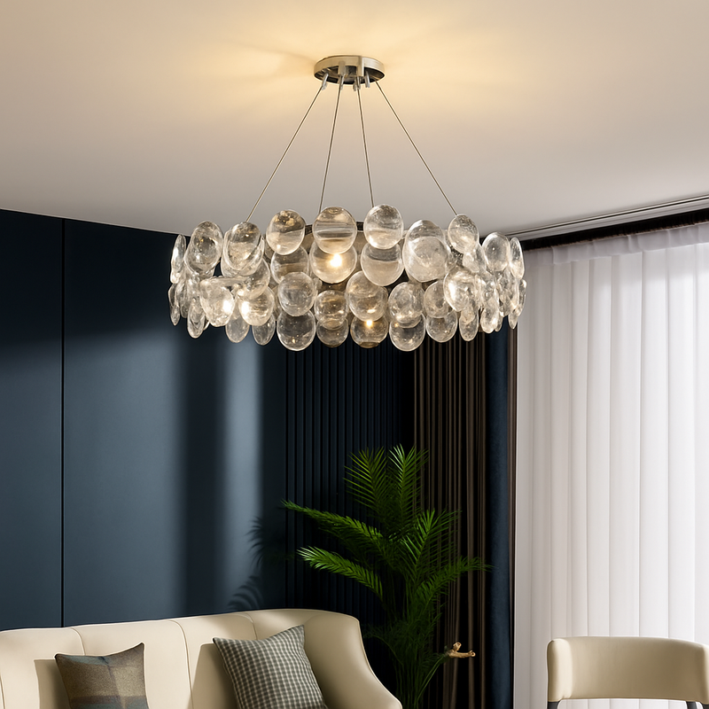 Lustre LED cristal salon moderne chambre romantique salle manger