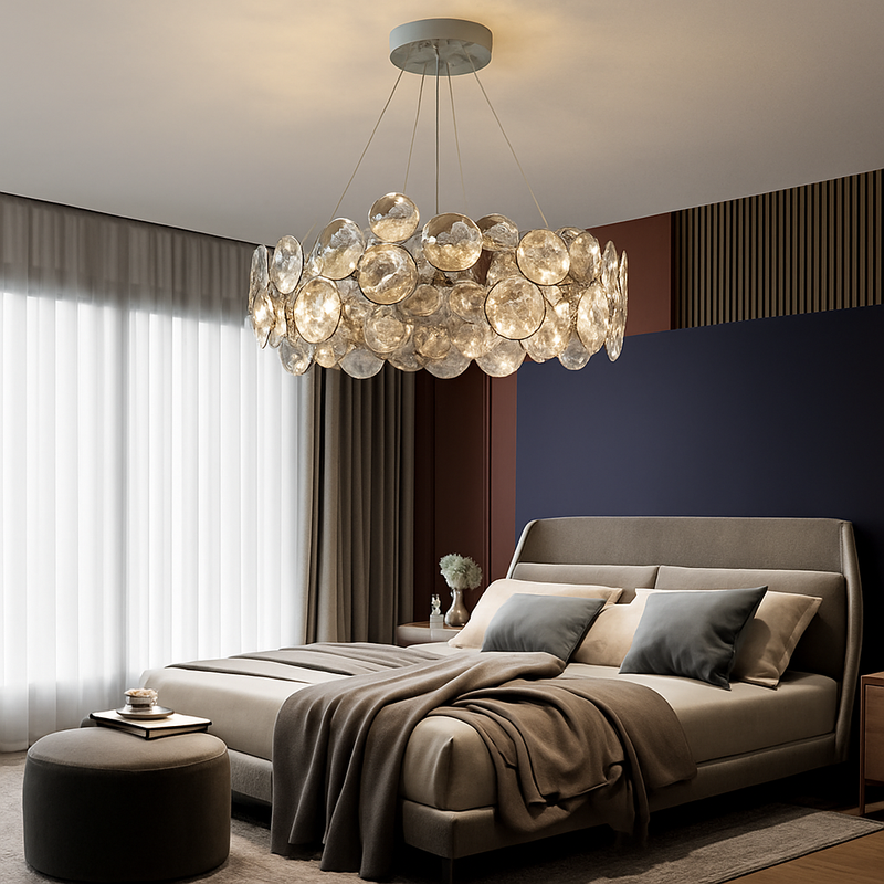 Lustre LED cristal salon moderne chambre romantique salle manger
