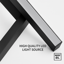 Lustre led dimmable noir minimaliste moderne