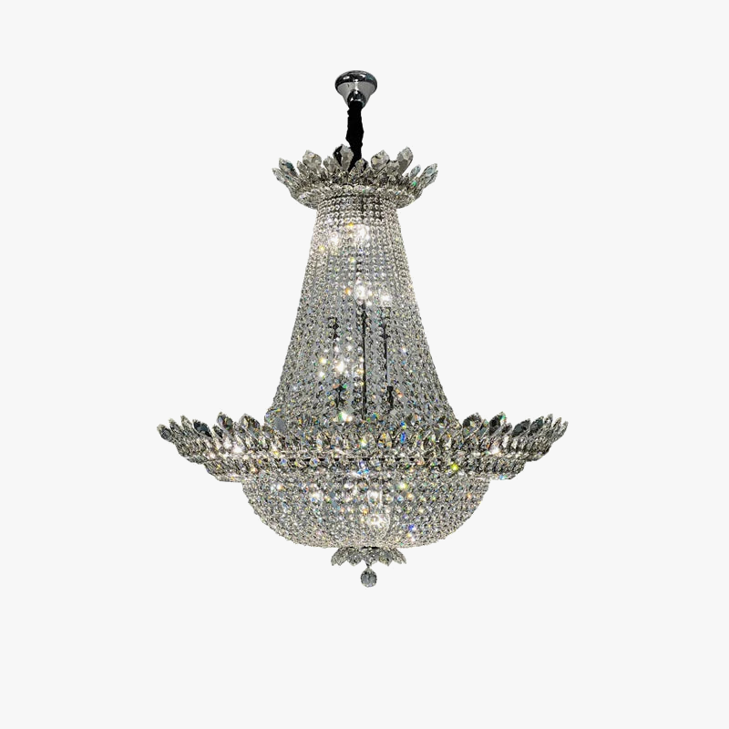lustre led k9 cristal palace à intensité variable pour un éclairage élégant
