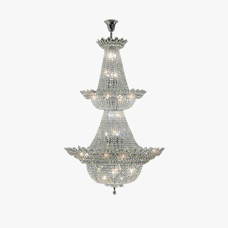 lustre led k9 cristal palace à intensité variable pour un éclairage élégant