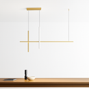 Lustre Led minimaliste moderne dimmable noir pour Table salle à manger cuisine Bar Suspension éclairage Suspension Design Lustre