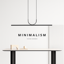 Modern minimalist LED chandelier for interior decor