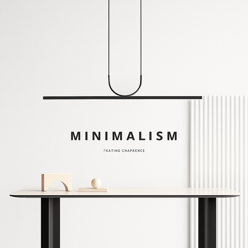 Modern minimalist LED chandelier for interior decor - vue 8 sur 14