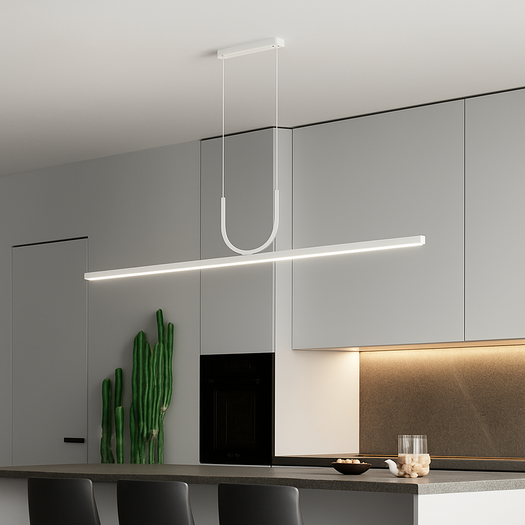 Modern minimalist LED chandelier for interior decor - vue 3 sur 14