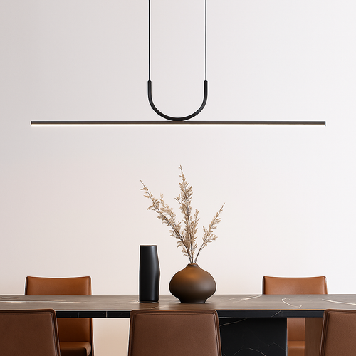 Modern minimalist LED chandelier for interior decor - vue 3 sur 14