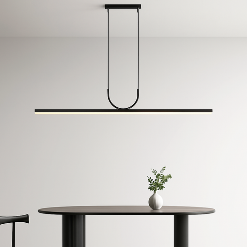 Modern minimalist LED chandelier for interior decor - vue 2 sur 14