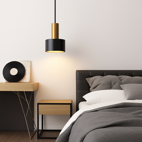Minimalist trichromatic LED chandelier for interior decoration - vue 3 sur 10