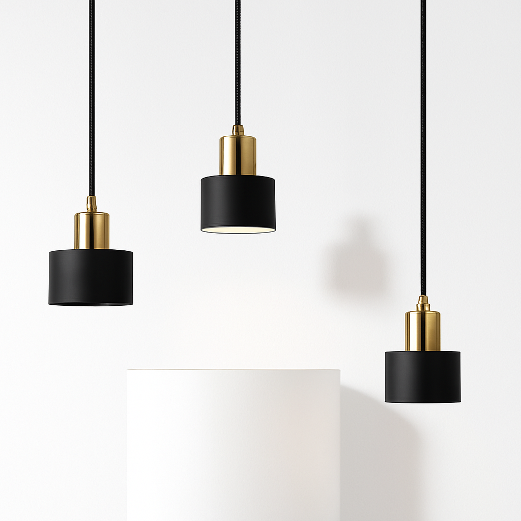 Minimalist trichromatic LED chandelier for interior decoration - vue 5 sur 10